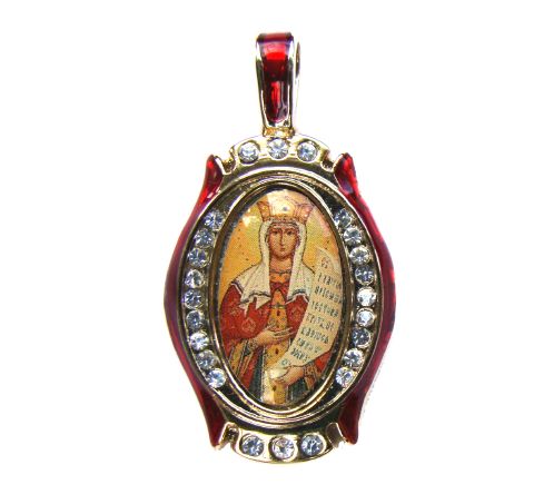 Pendentif Sainte Catherine - Vierge couronnée
