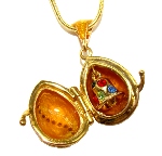 Pendentif oeuf russe - Cloche de Noel