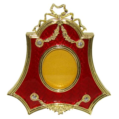 Cadre photo rouge Fabergé