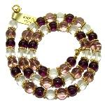 Collier Murano couleur violet