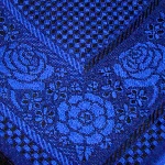 Foulard russe motif fleurs