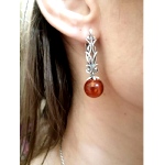 Boucles d'oreilles en Ambre