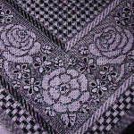Foulard russe motif fleurs
