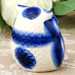 Statuette hibou en porcelaine