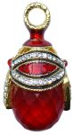 Copie Pendentif Oeuf Fabergé avec Cristal - Rubis