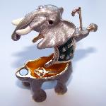 Elephant collection d'après surpris d'oeuf Fabergé