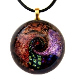 Pendentif Verre Murano - Spirale