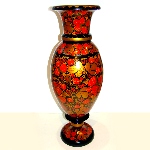 Grand Vase en bois Khokhloma