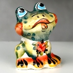 Figurine Grenouille - porcelaine russe Gzhel