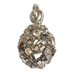 Pendentif Oeuf Faberge copie - Feuilles