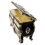 Commode Transition noire et blanche - copie boite Faberge