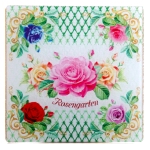 Planche à découper en verre trempé - Rosiers