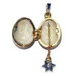 Pendentif religieux juif - Etoile de David