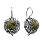 Boucles d'oreilles en Serpentine